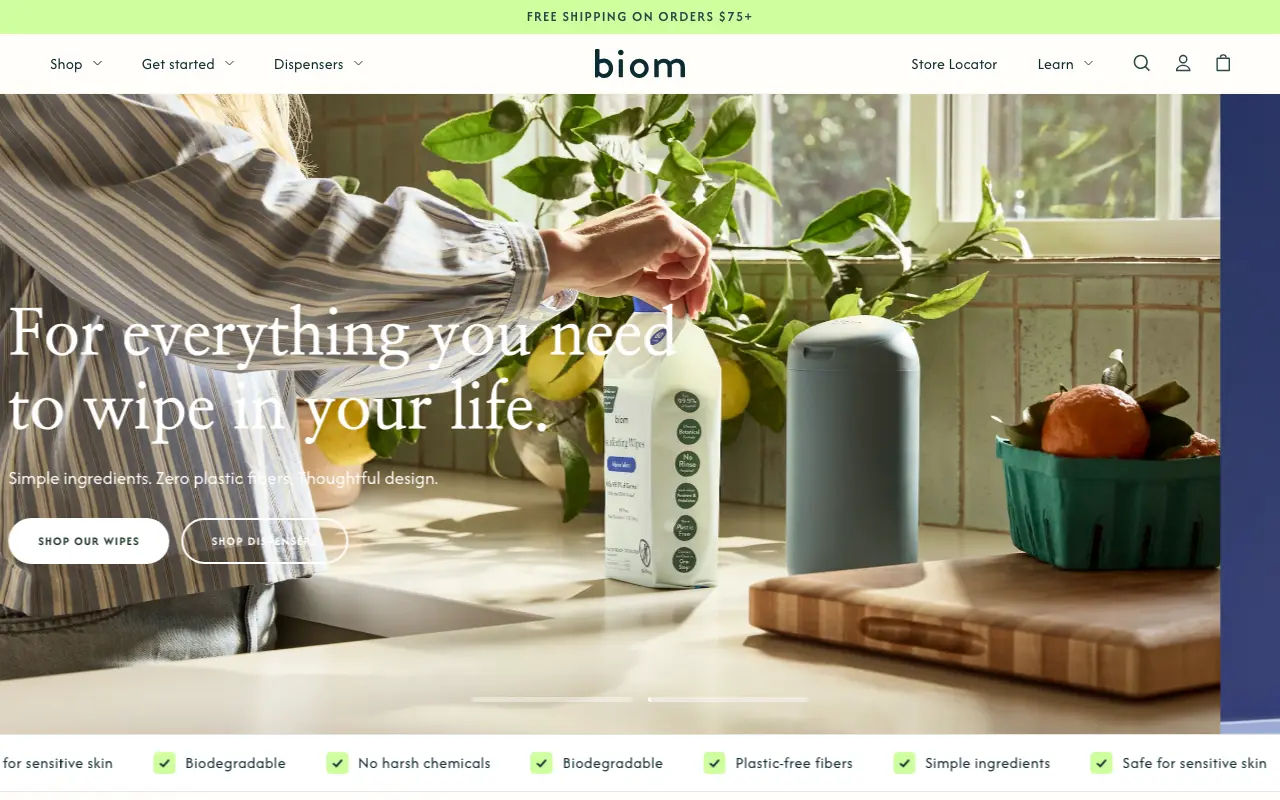 Biom - Homepage