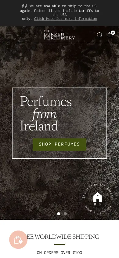 Burren Perfumery - Mobile