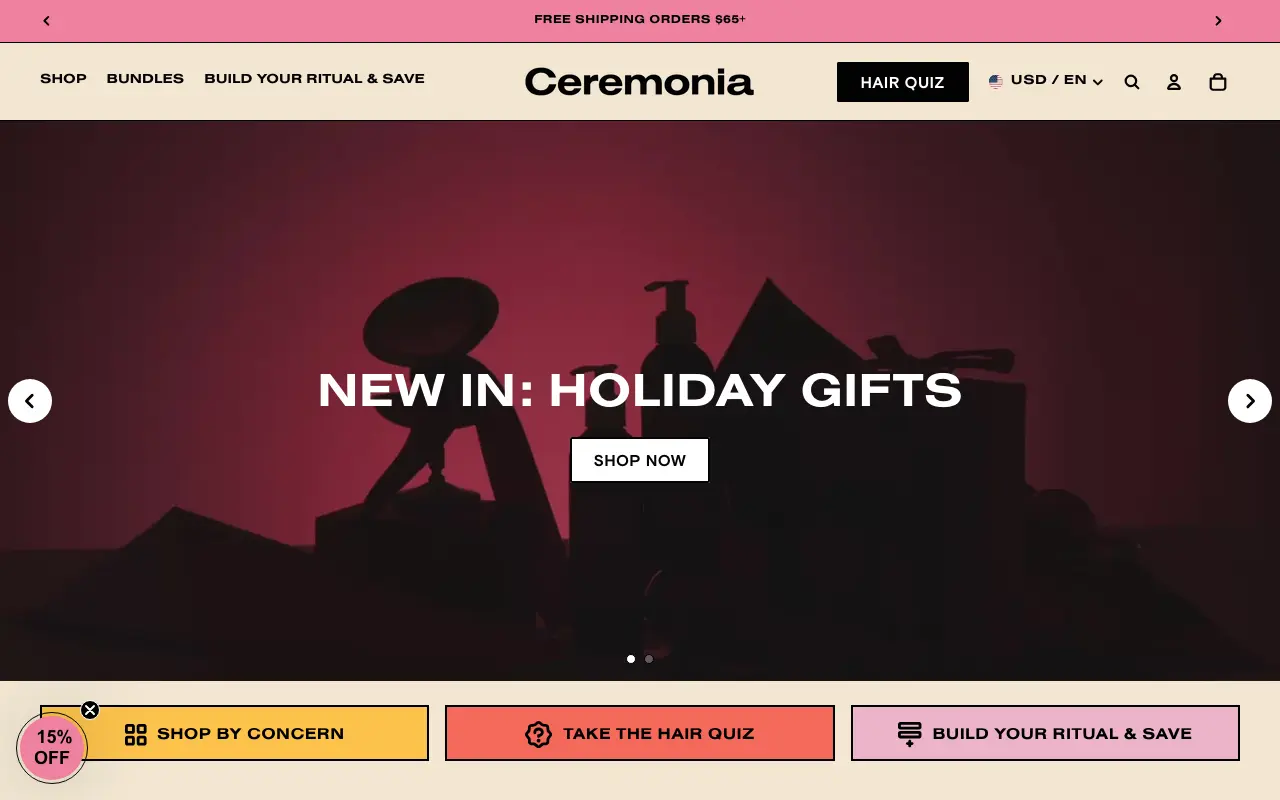Ceremonia - Homepage