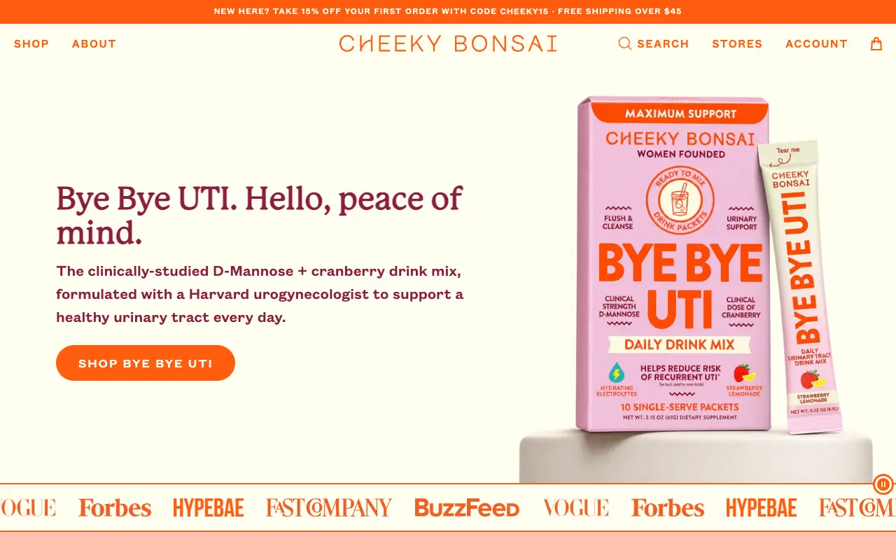 Cheeky Bonsai - Homepage
