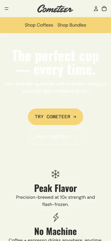 Cometeer - Mobile