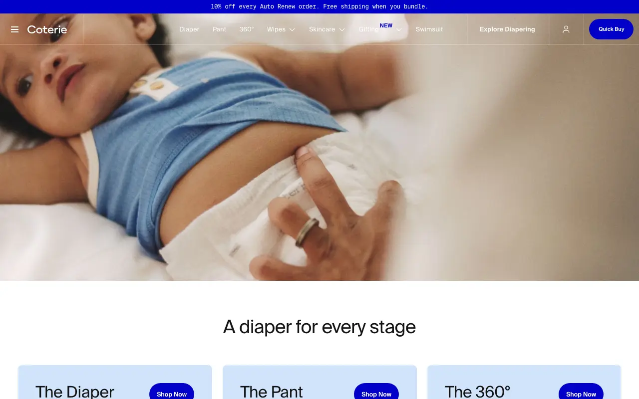 Coterie - Homepage