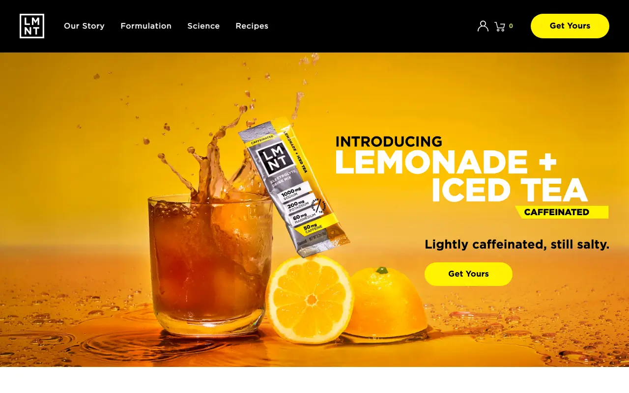 Drink LMNT - Homepage