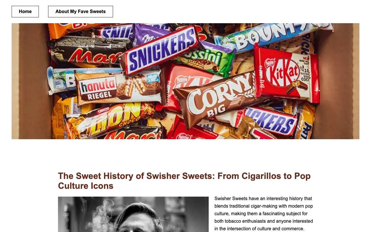 Faves - Homepage