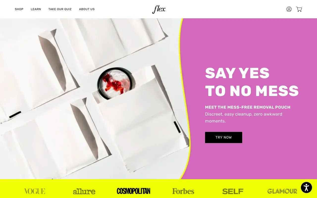 Flex - Homepage