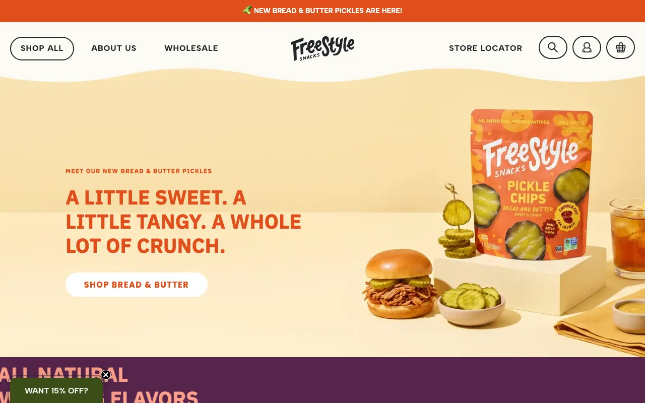 Freestyle Snacks - Homepage