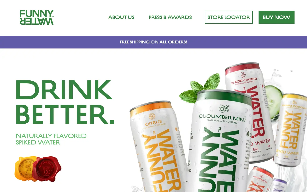 Funny Water - Homepage