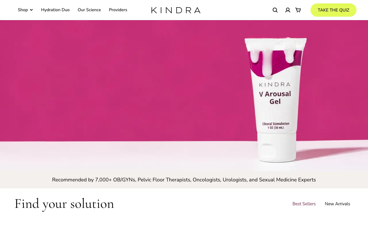Kindra - Homepage