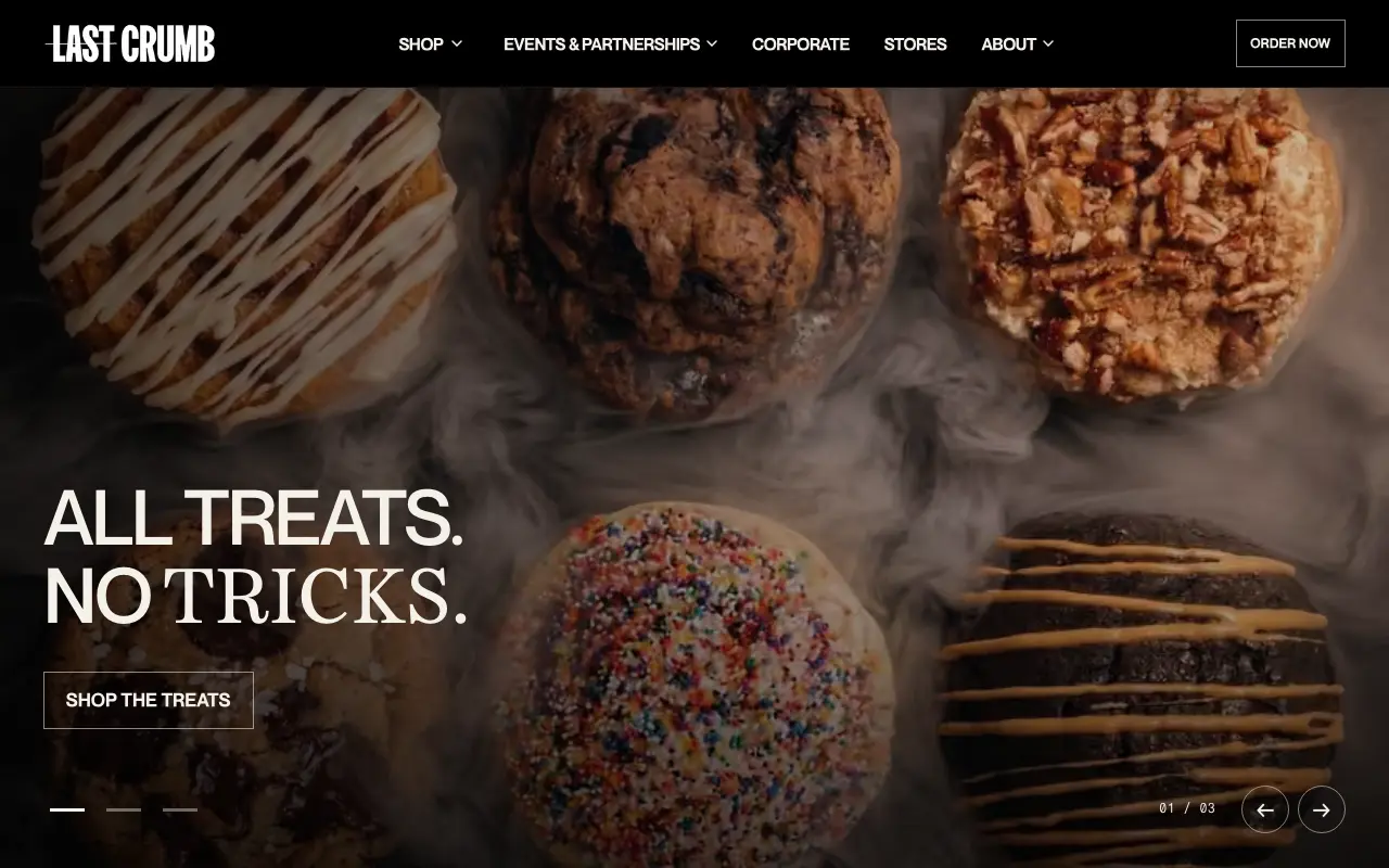 Last Crumb - Homepage