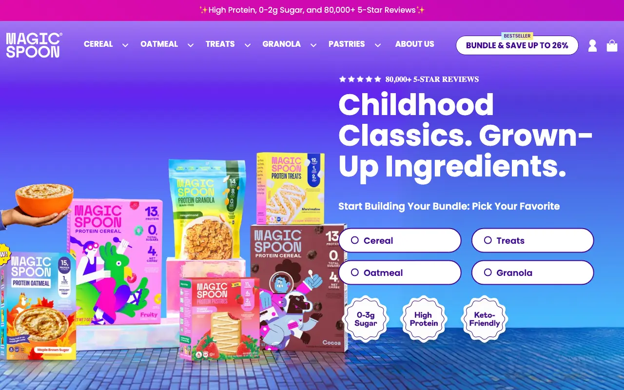 Magic Spoon - Homepage