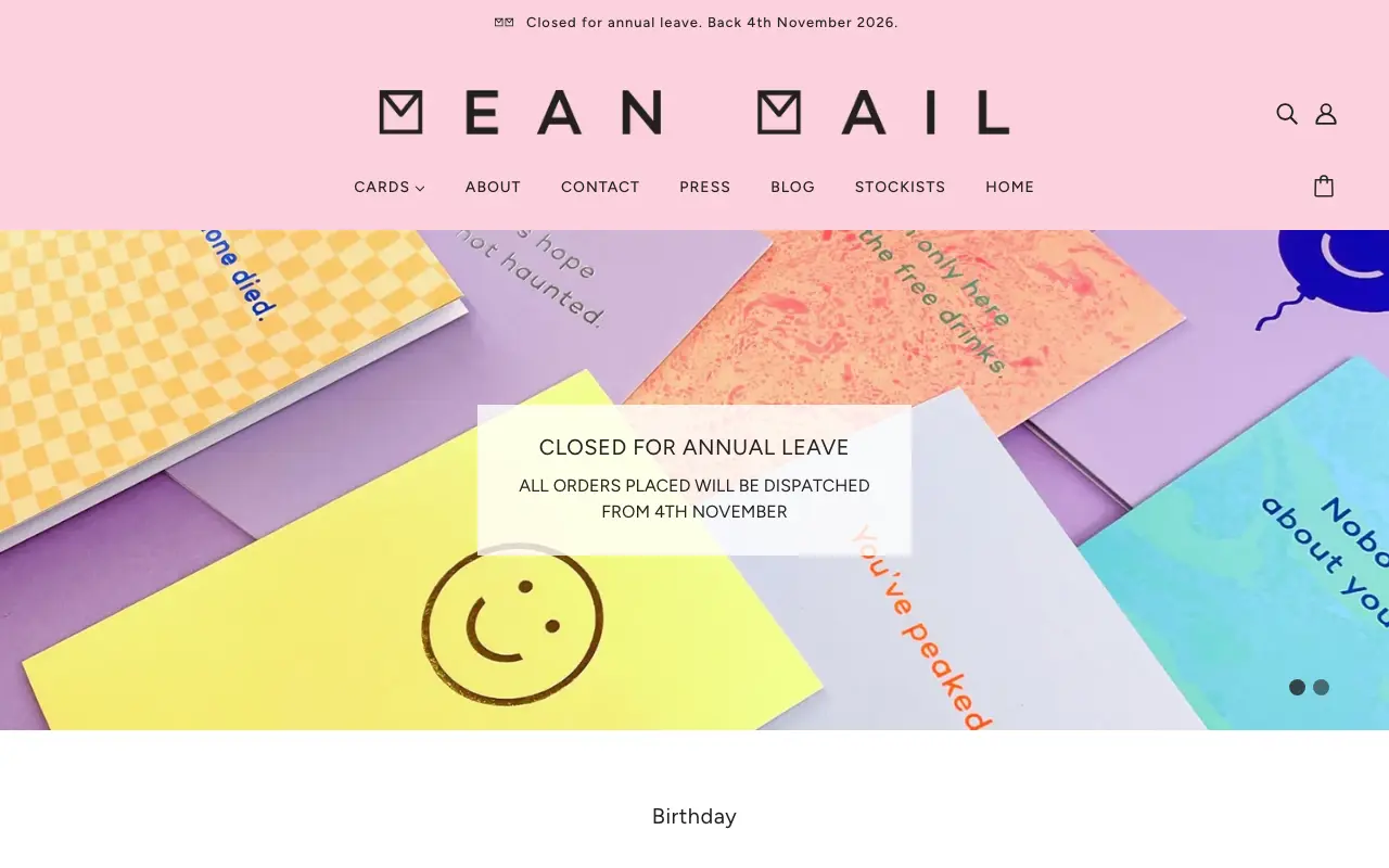 Mean Mail - Homepage