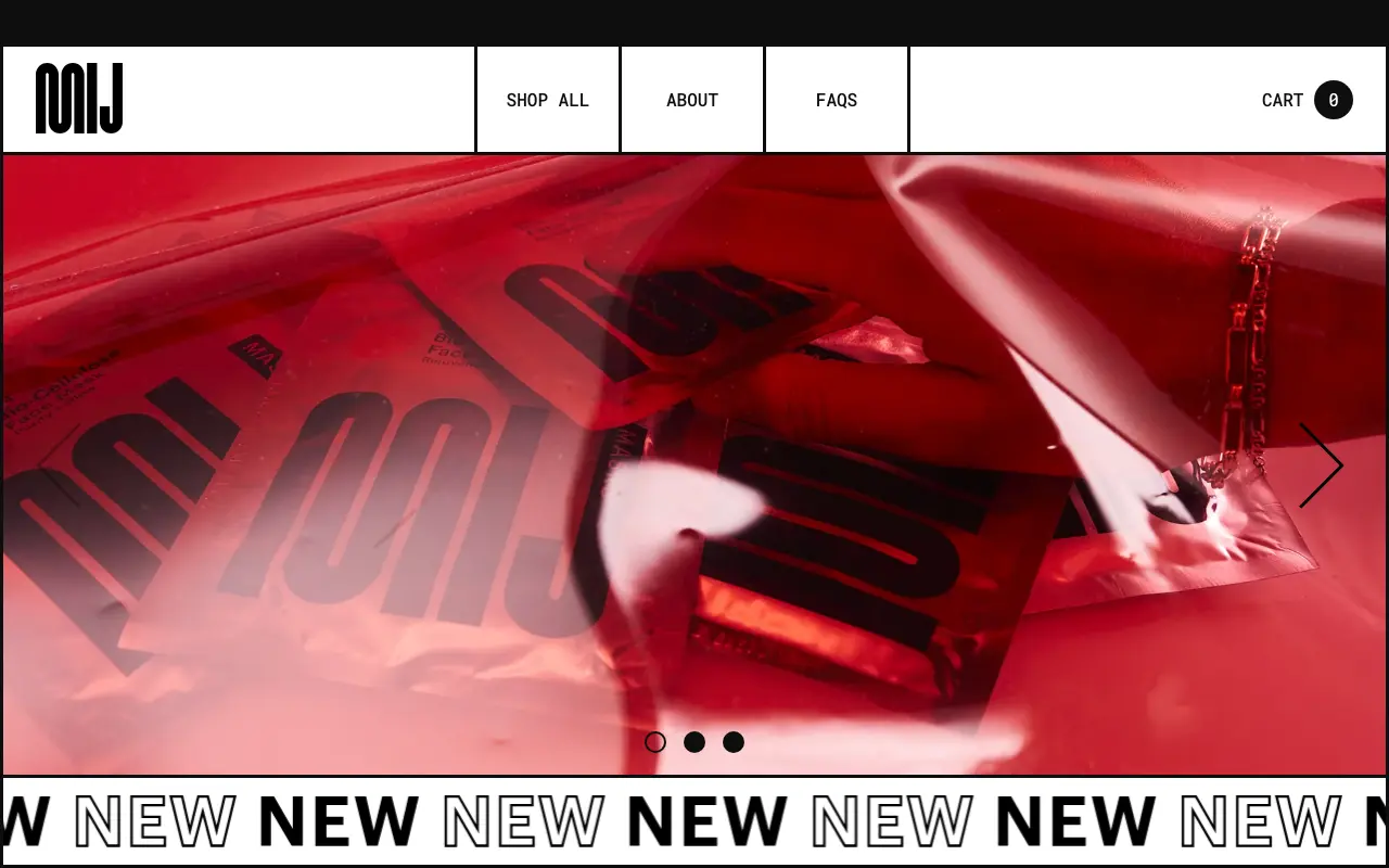 MIJ Masks - Homepage