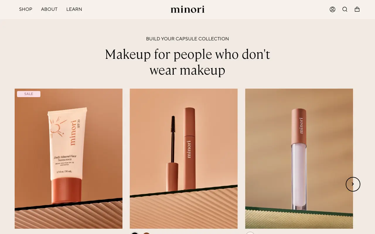 Minori - Homepage