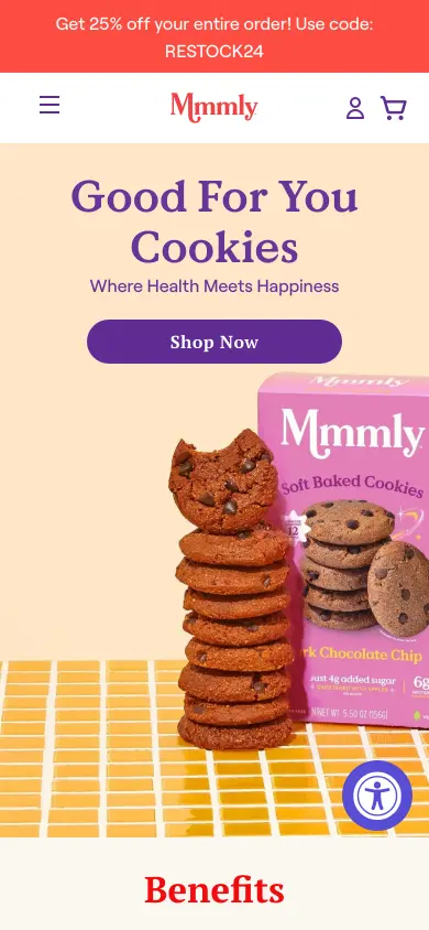 Mmmly Cookies - Mobile