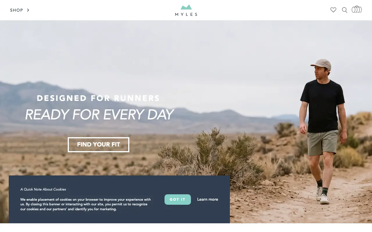 Myles Apparel - Homepage