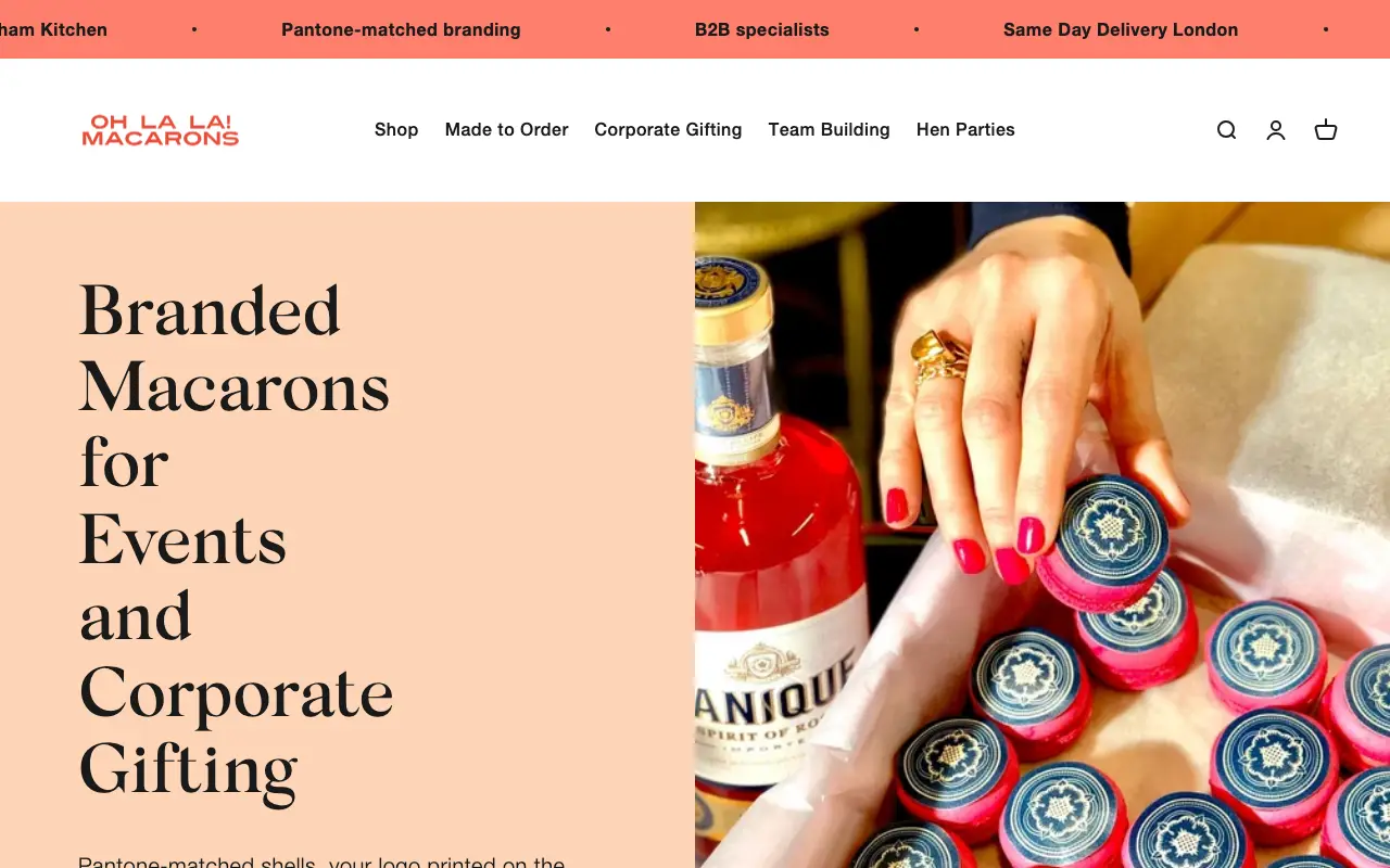 Ohlala Macarons - Homepage