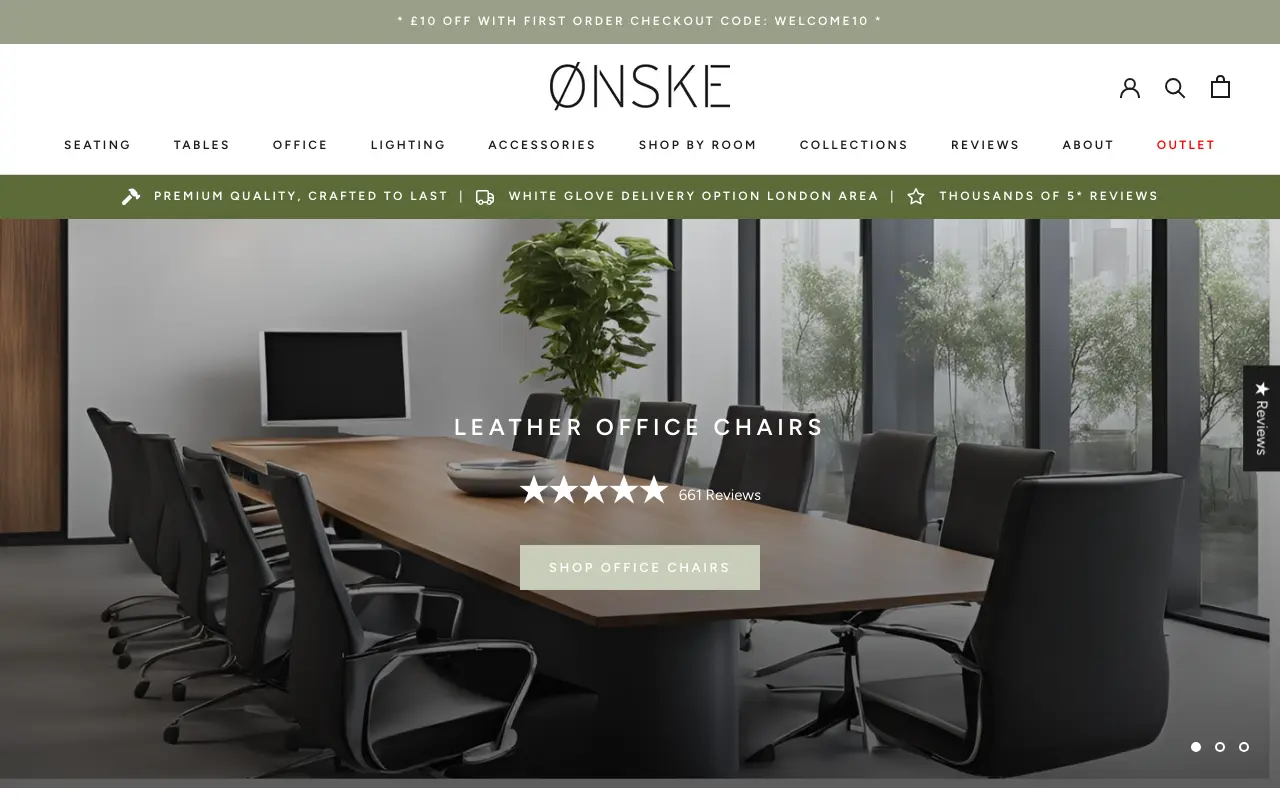 Onske - Homepage