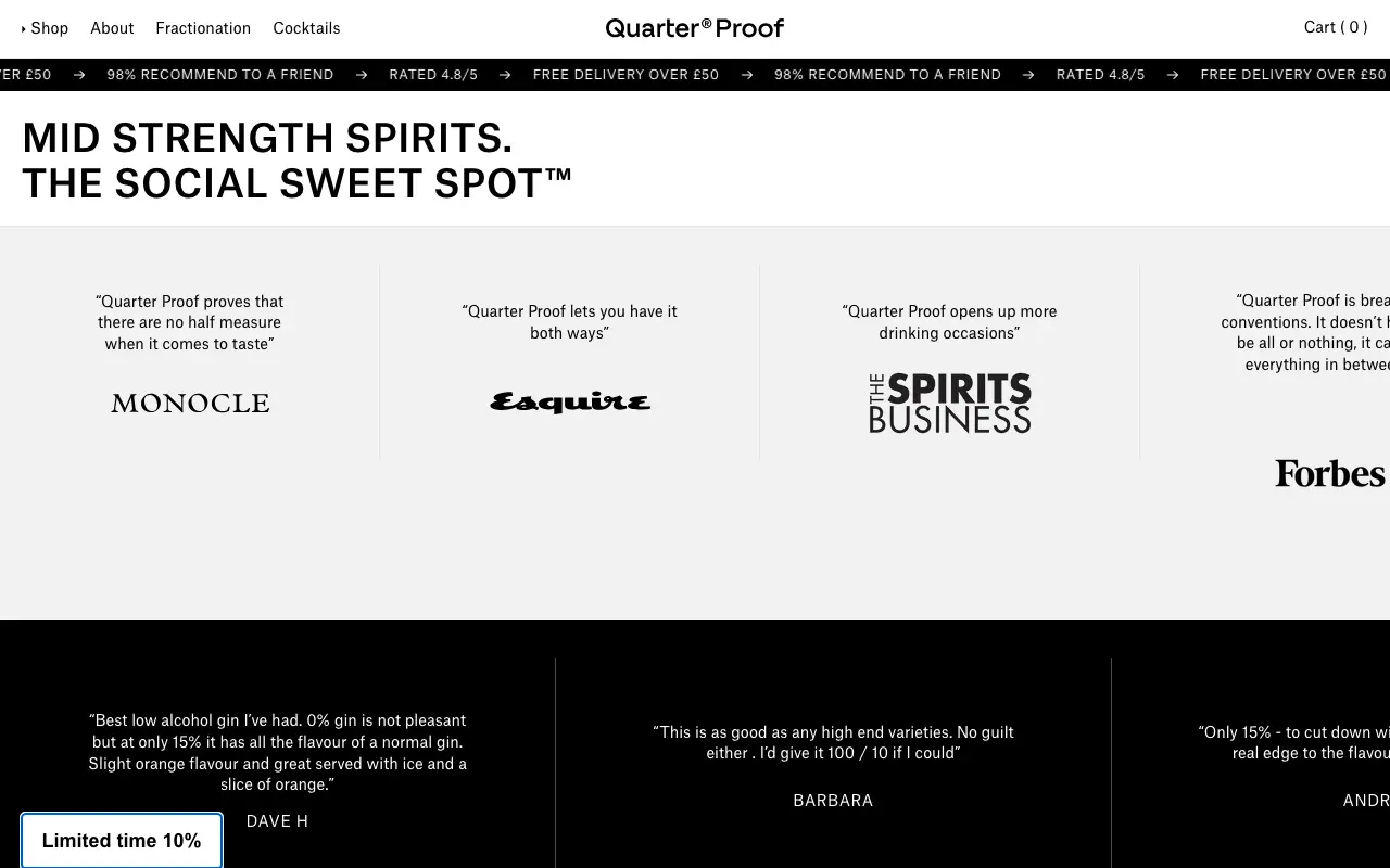 Quarter - Homepage