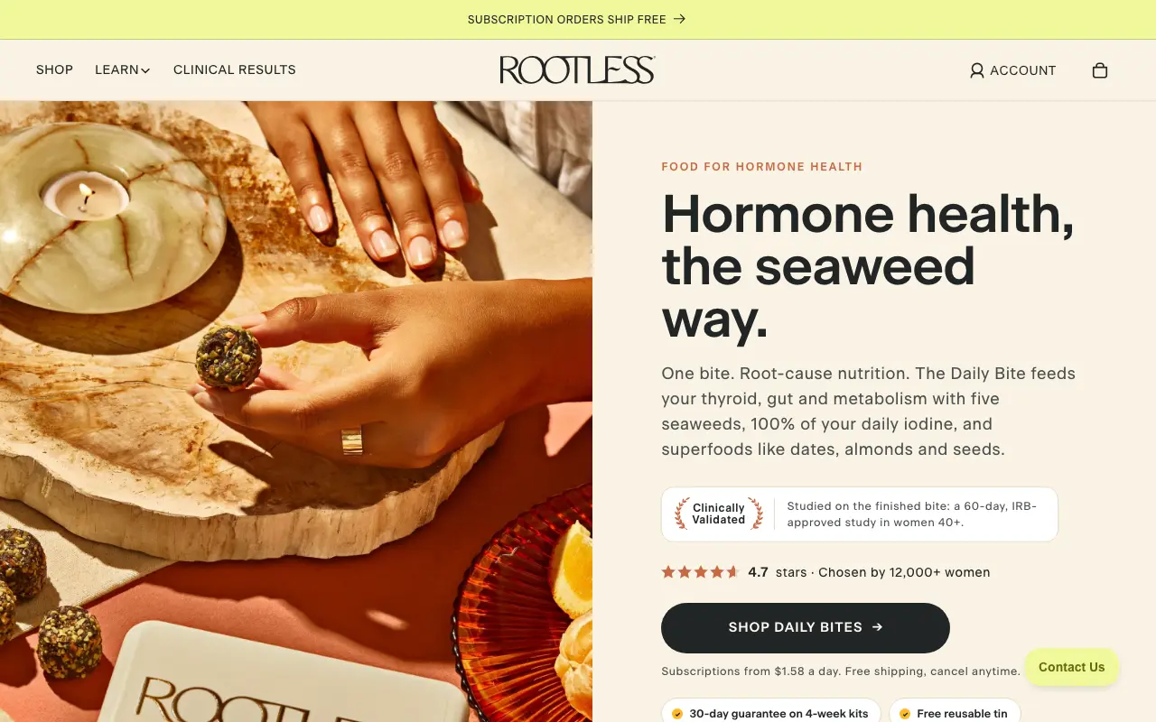 Rootless - Homepage