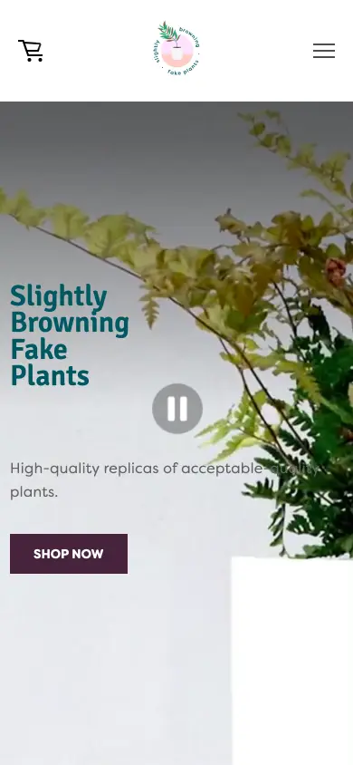 Slightly Browning Fake Plants - Mobile
