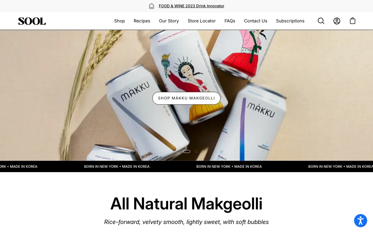 Sool - Homepage