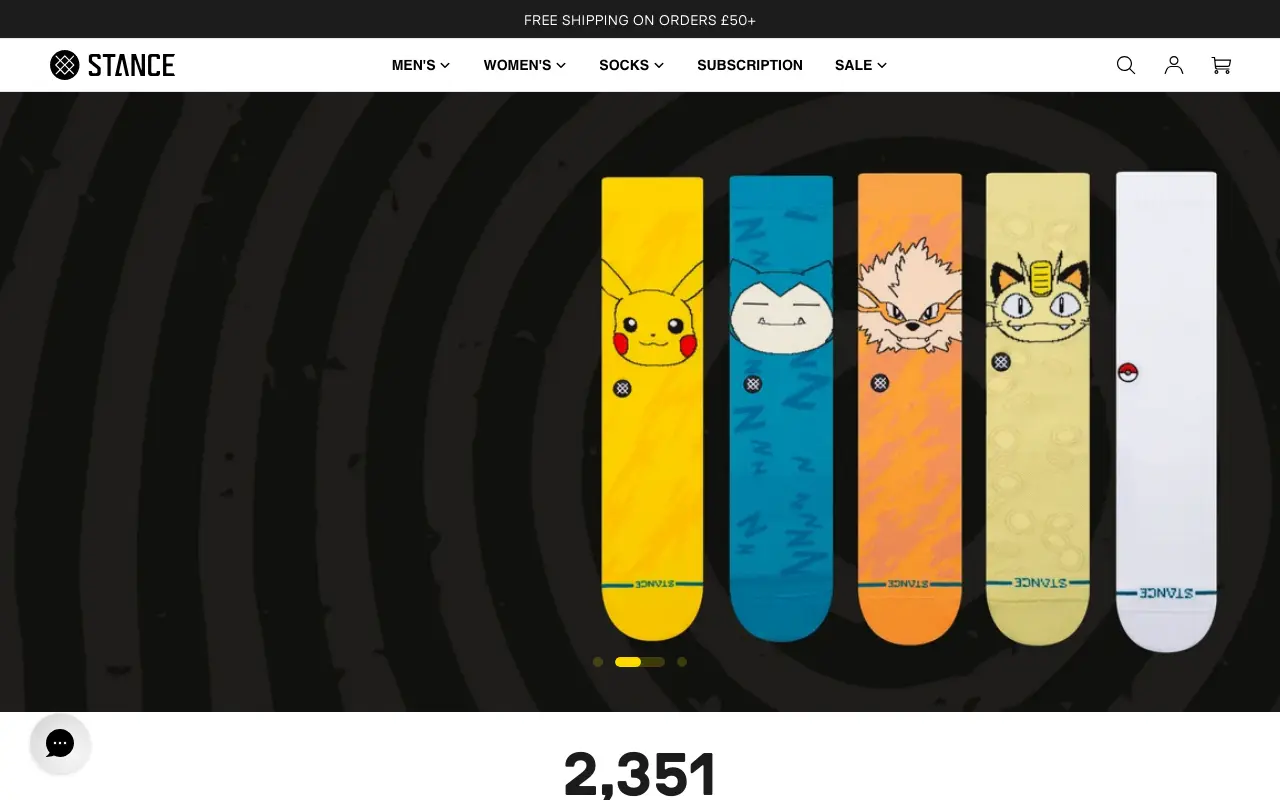 Stance - Homepage