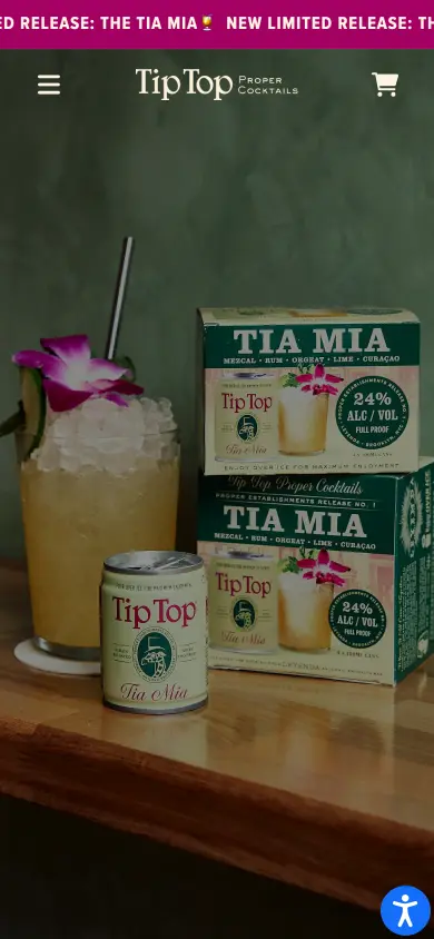 Tip Top Cocktails - Mobile