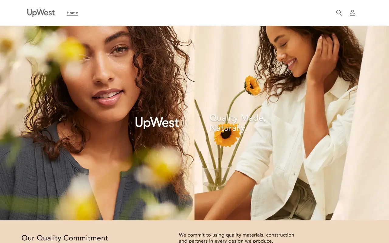 UpWest - Homepage